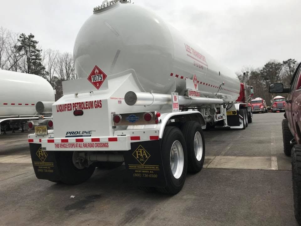LPG Liquefied Petroleum Gas tanker rear