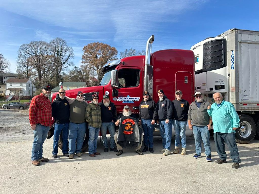 Lee Transport team photo with veterans